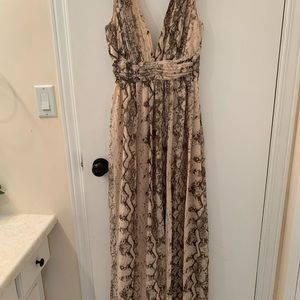 Beautiful Snakeskin Print Maxi Dress from H&M